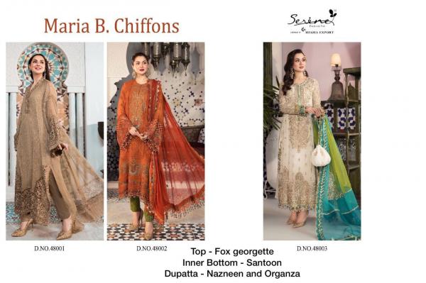 Serine Maria B Chiffons Georgette Pakistani Suits Collection